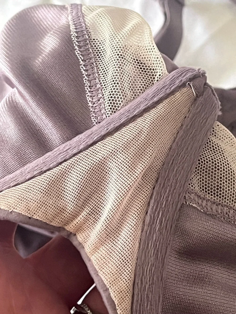 Chantelle Lace Underwire Bra in mauve size 36DD